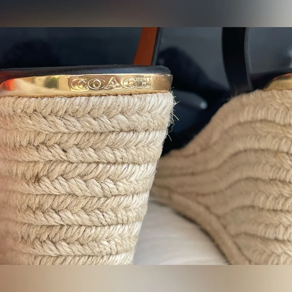 Coach Suede Black Wedges - Picture 13 of 15